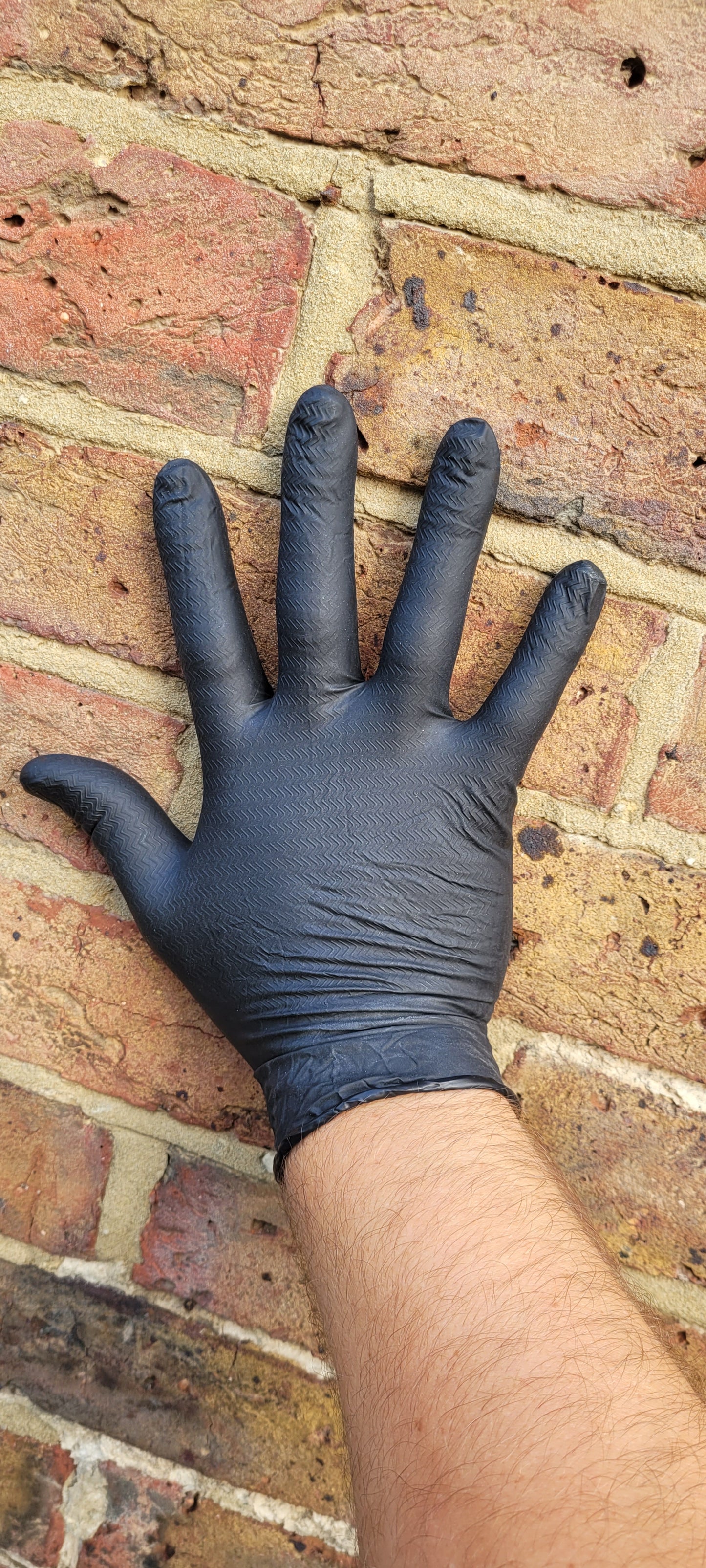 GLOVEZILLA - The Ultimate Black Nitrile Work Glove for Heavy Duty Protection QTY 100