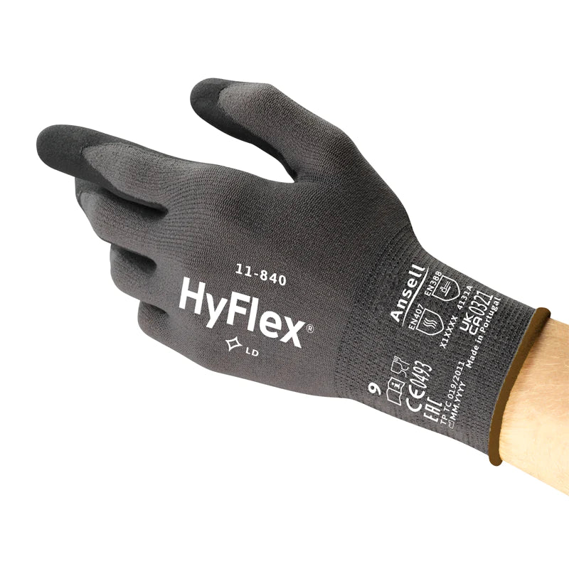 Ansell Hyflex 11-840 Abrasion Resistant Gloves Pack Of 5