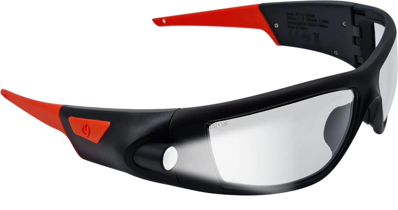 Safety Glasses with Built-in LED Torch