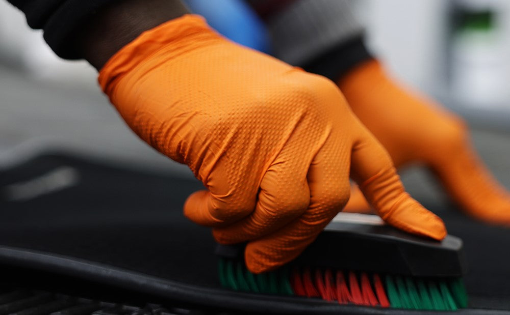 Orange Nitrile Heavy Duty Gloves with Enhanced Grip QTY 500 - GATOR GRIPZ