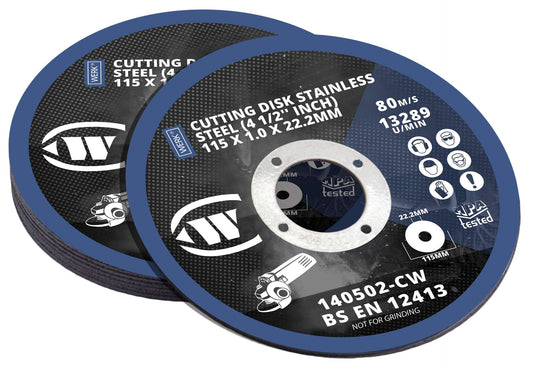 Stainless Steel Cutting Disk 115 x 1.0 x 22.2 mm