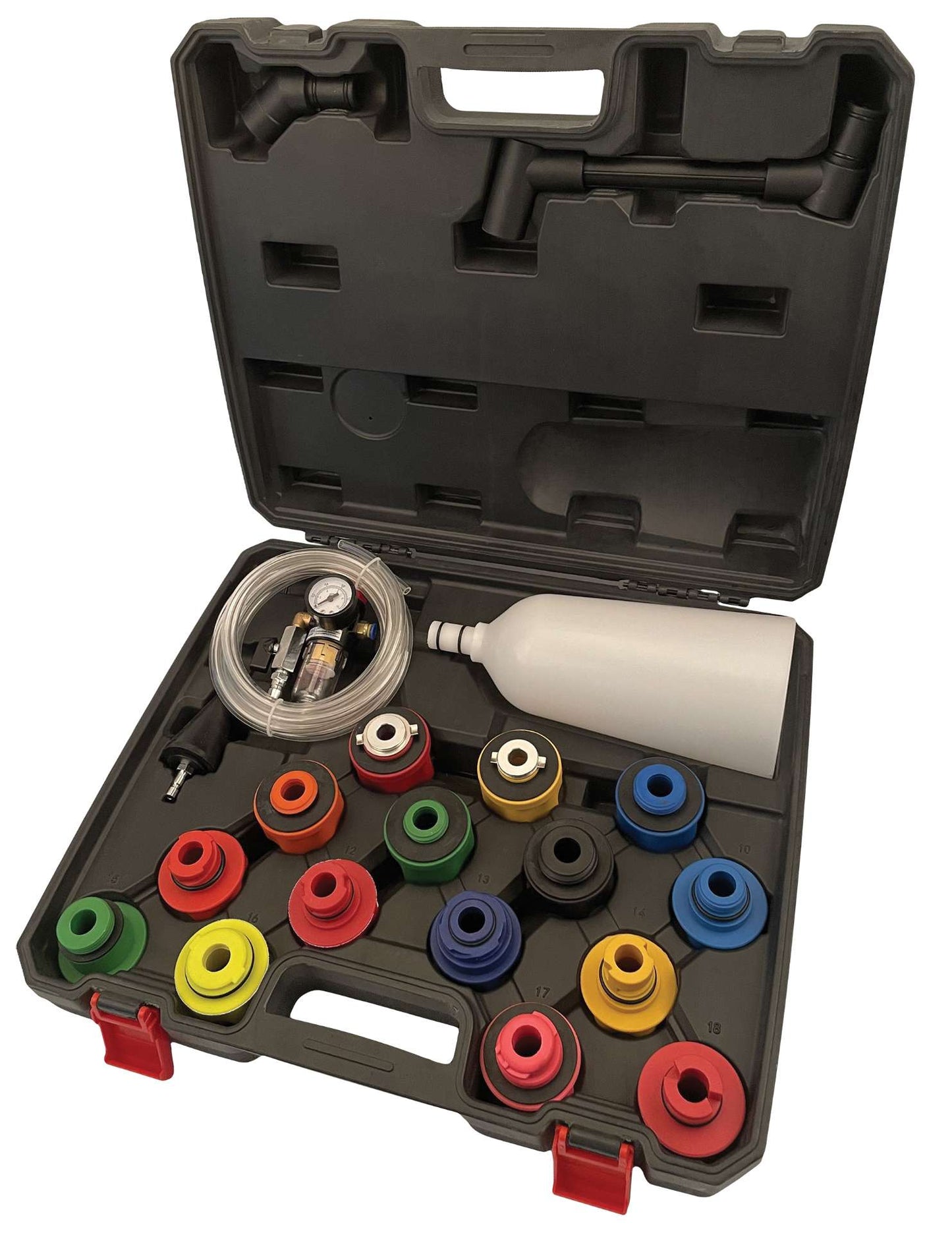 Oil Filling Device with Adaptors 20-Piece Air or Manual