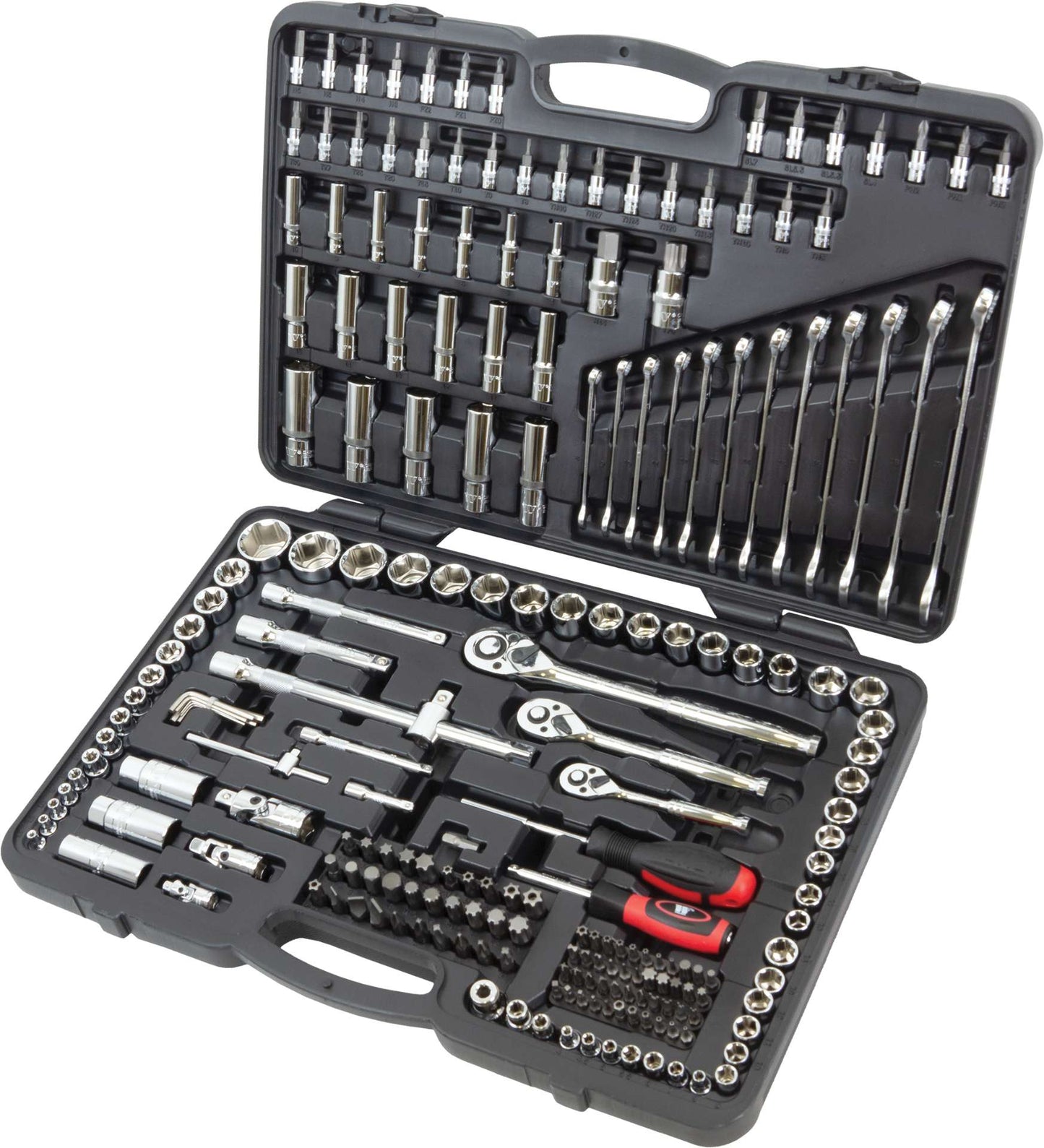 Mixed Socket Tool Set 1/4'' 3/8'' 1/2'' including Spanners