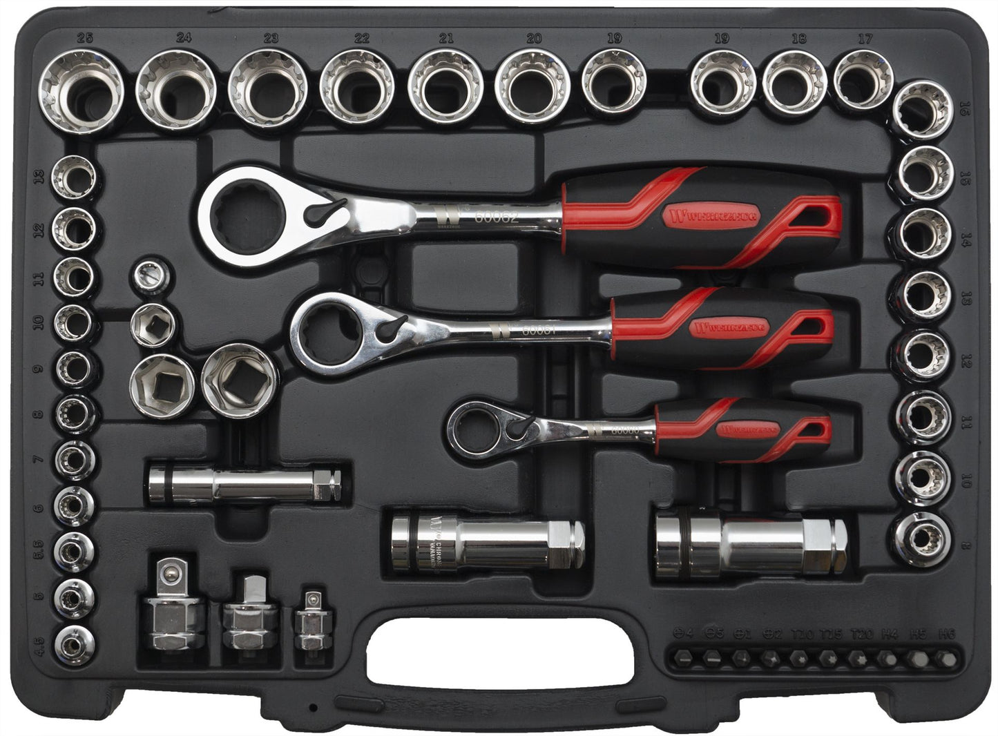 Counter Hold / Go-Through Mixed Socket Set 1/4'', 3/8'', 1/2''