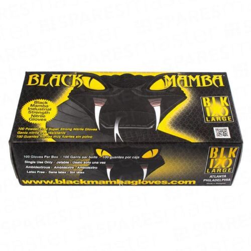 Black Mamba Industrial Strength Nitrile Gloves - QTY Box of 100